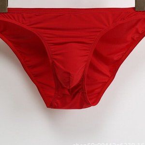 Men Ultra Thin Ice Silky Briefs Breathable Sexy Bikini Soft Smooth Underwear 2xl